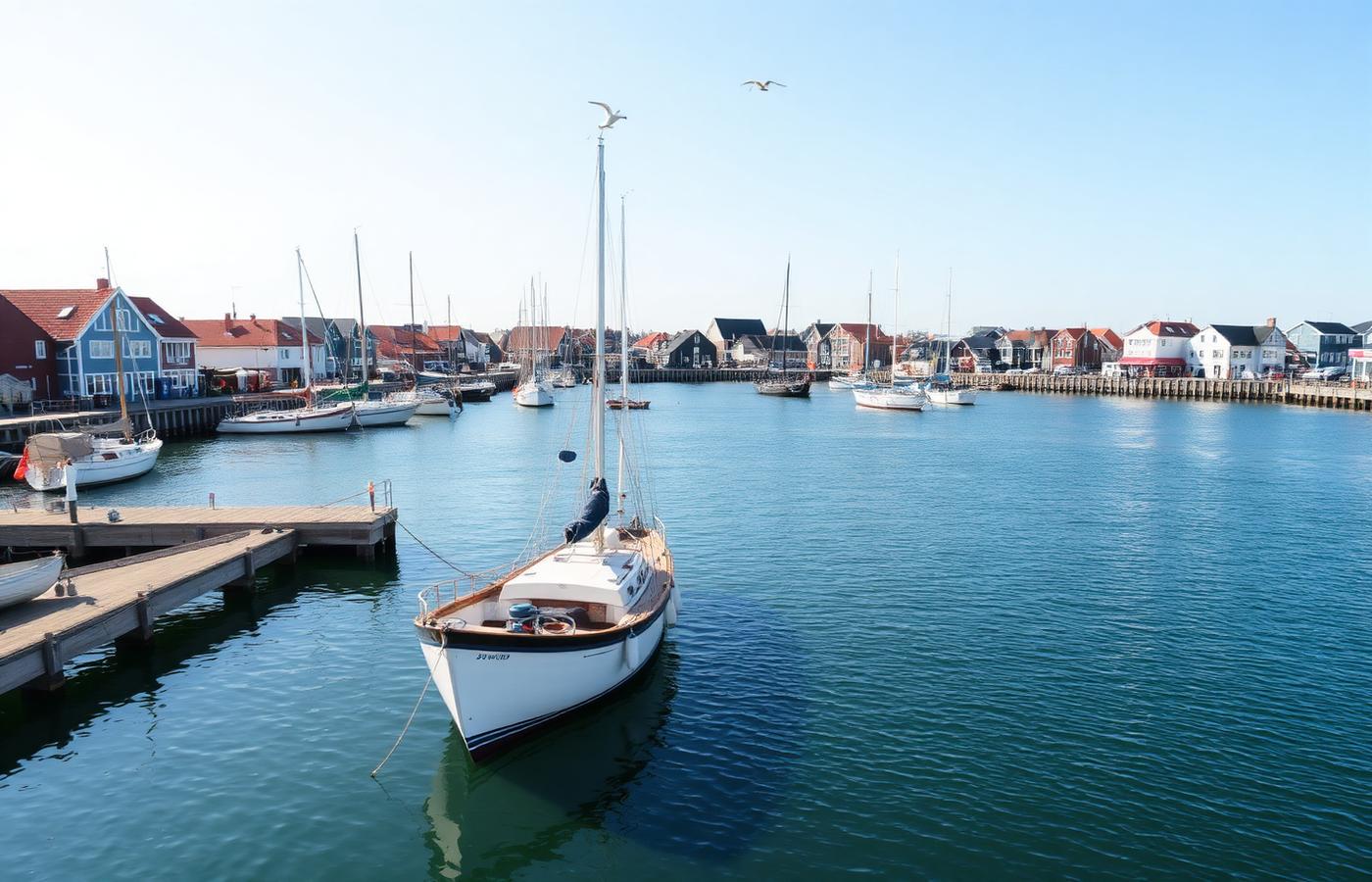 Hundested Havn en sommerdag